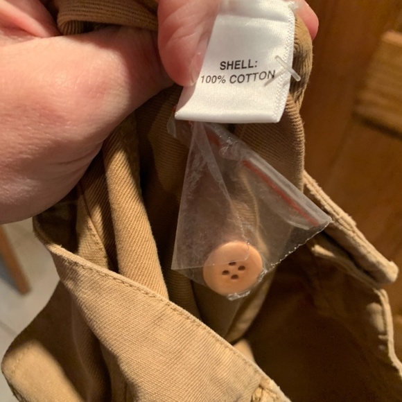 Millie Resort & Travel Cropped Cotton Pants in Khaki Size 2 - Picture 5 of 6